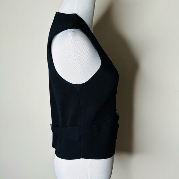 Zara Black Jersey Knit Vest Top - Picture 3 of 5